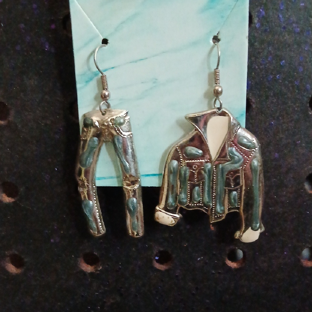 Unique Jacket and Jeans Earrings